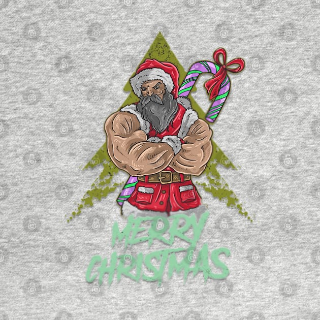 Santa claus big muscle by GAGO5